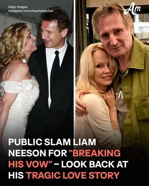Pamela Andersonโs Dating News Sparks Debate as Liam Neesonโs Photos with His Late Wife Go Viral Again