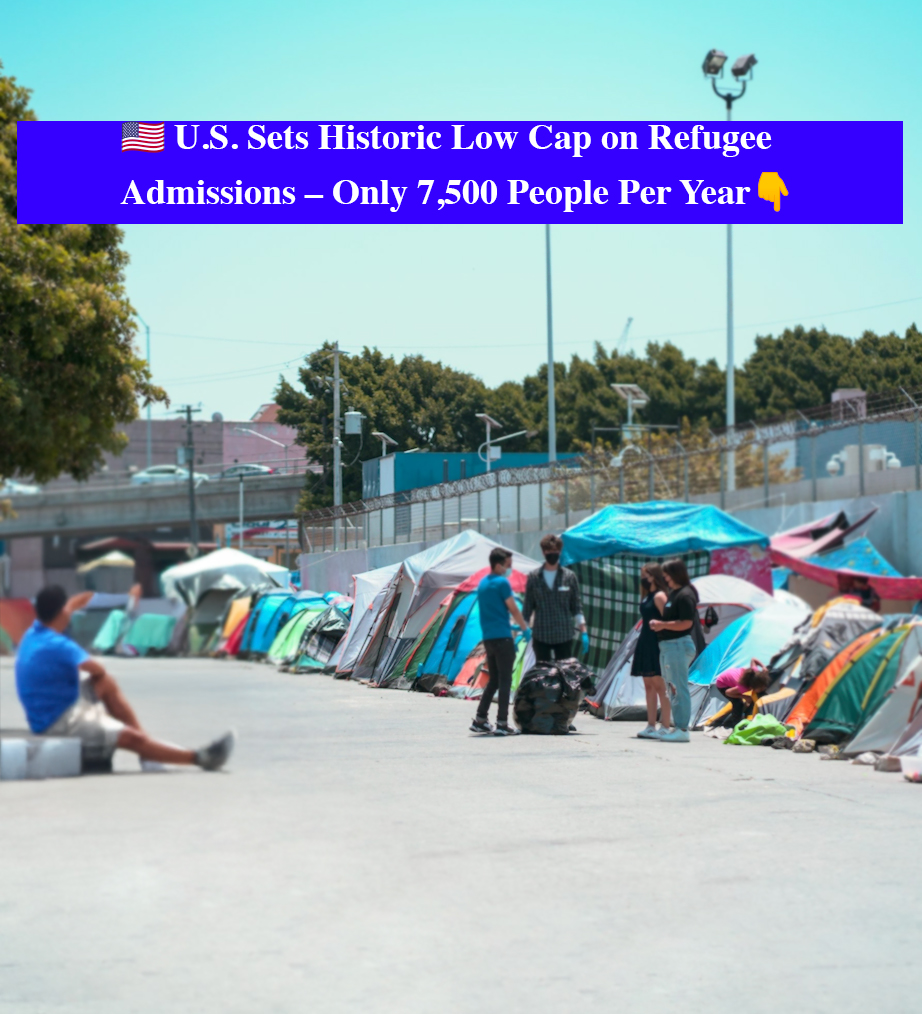 U.S. Sets Historic Low Cap on Refugee Admissions โ Only 7,500 People Per Year