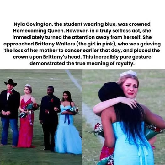 **Queen Shares Crown Selflessly**