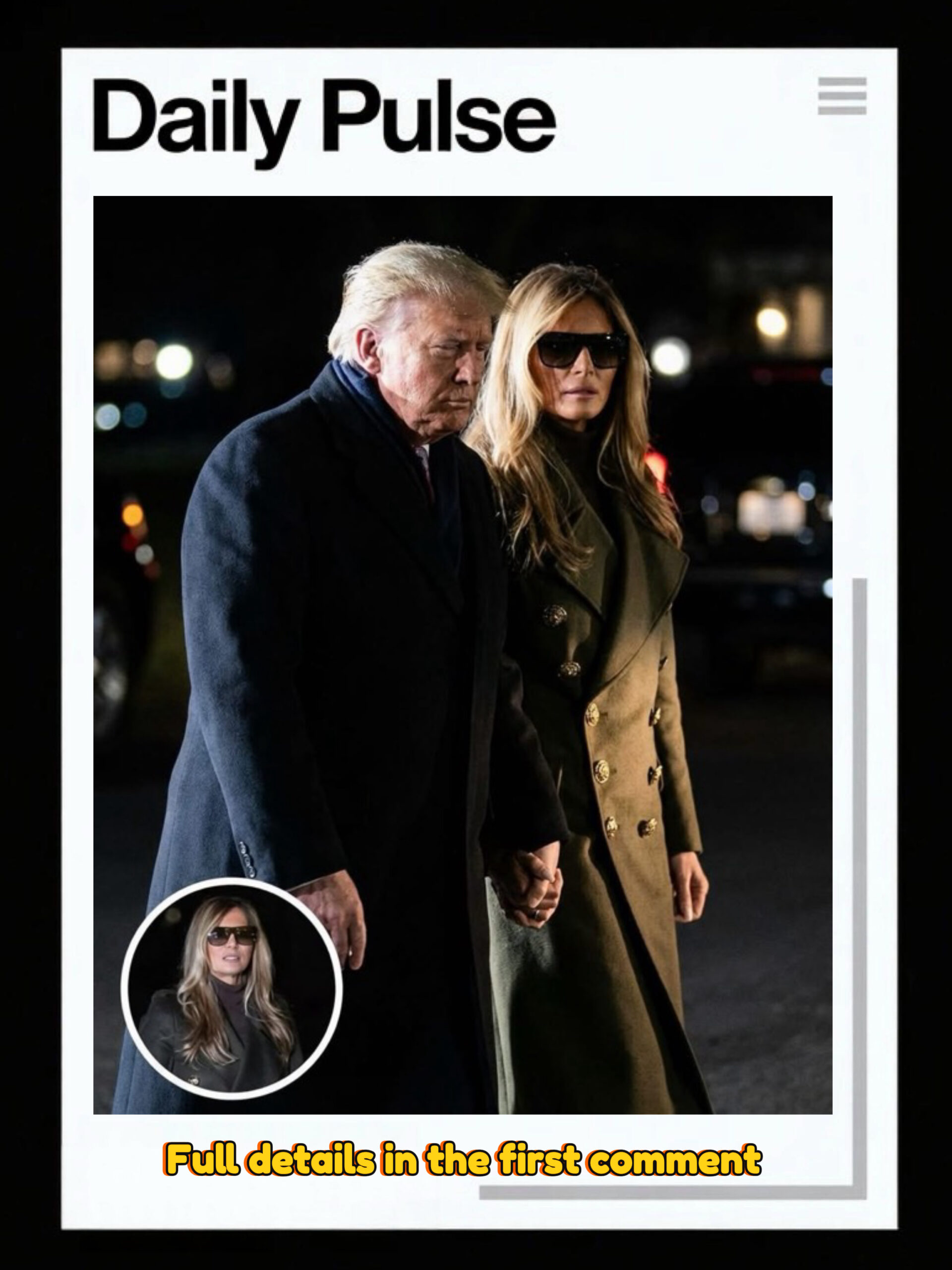 Melania Trump’s Arrival Look Sparks Online Discussion After Holiday Trip