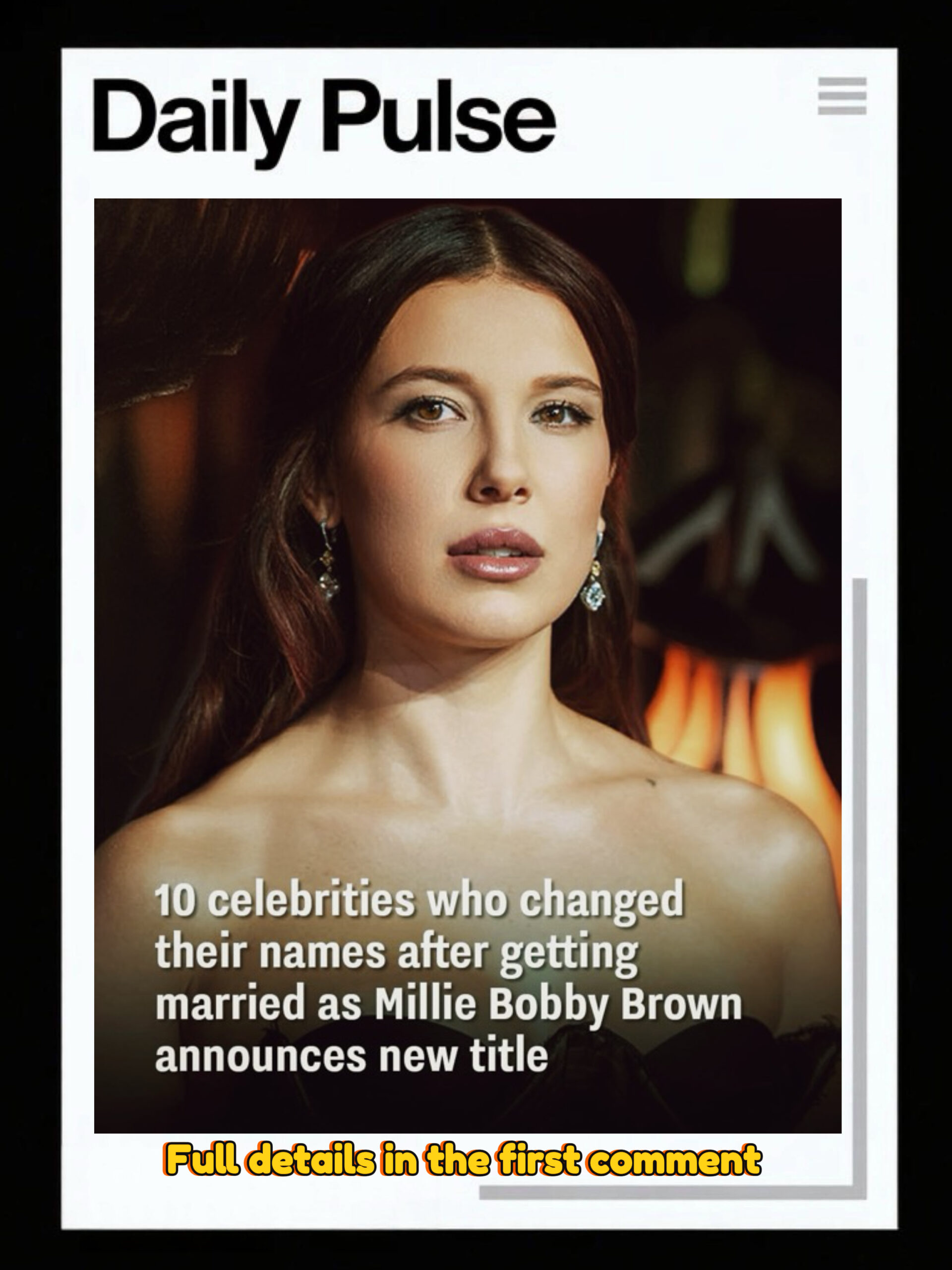 10 celebrities who changed their names after getting married as Millie Bobby Brown announces new title