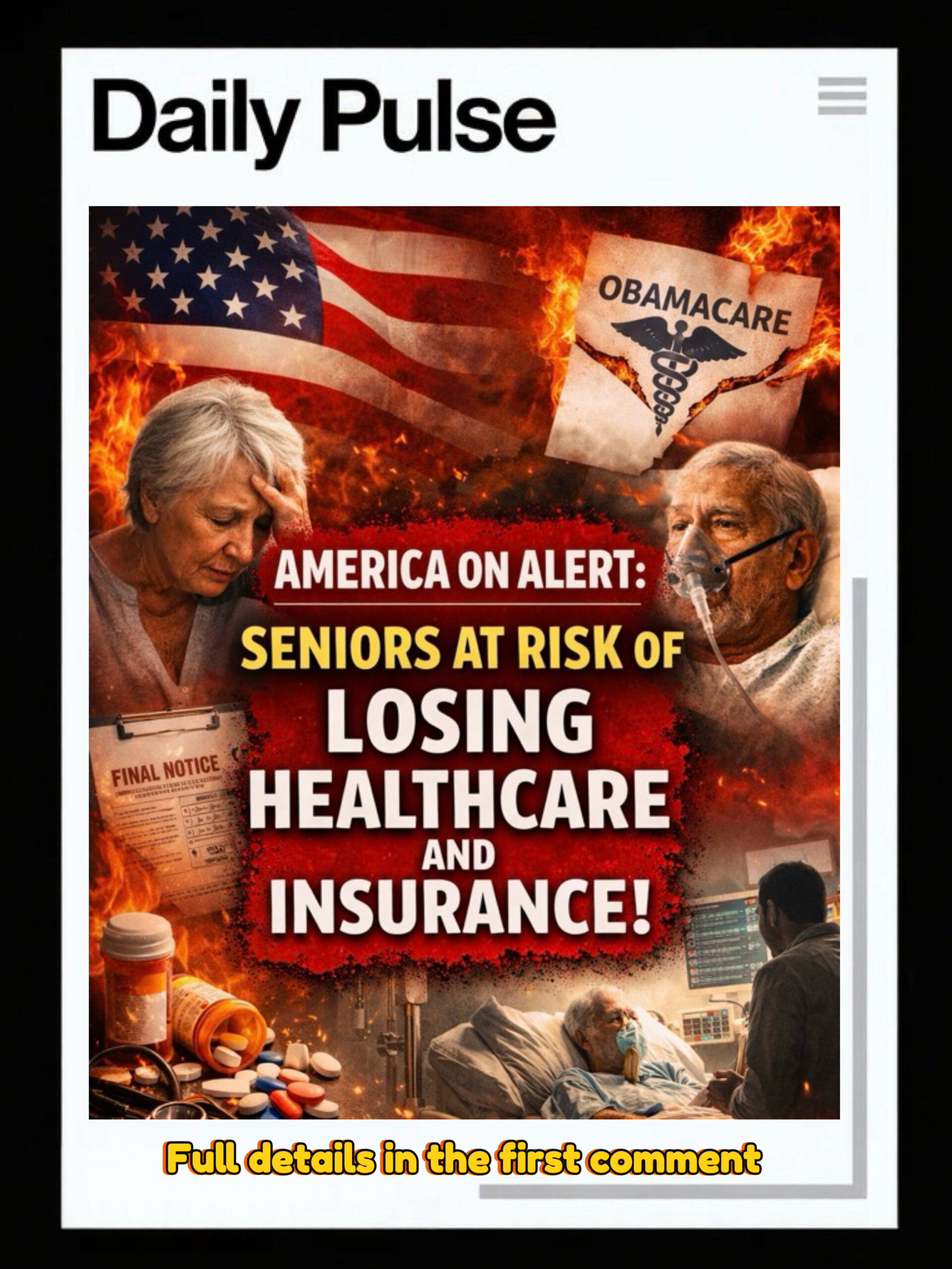 AMERICA ON ALERT: SENIORS AT RISK OF LOSING HEALTHCARE AND INSURANCE!