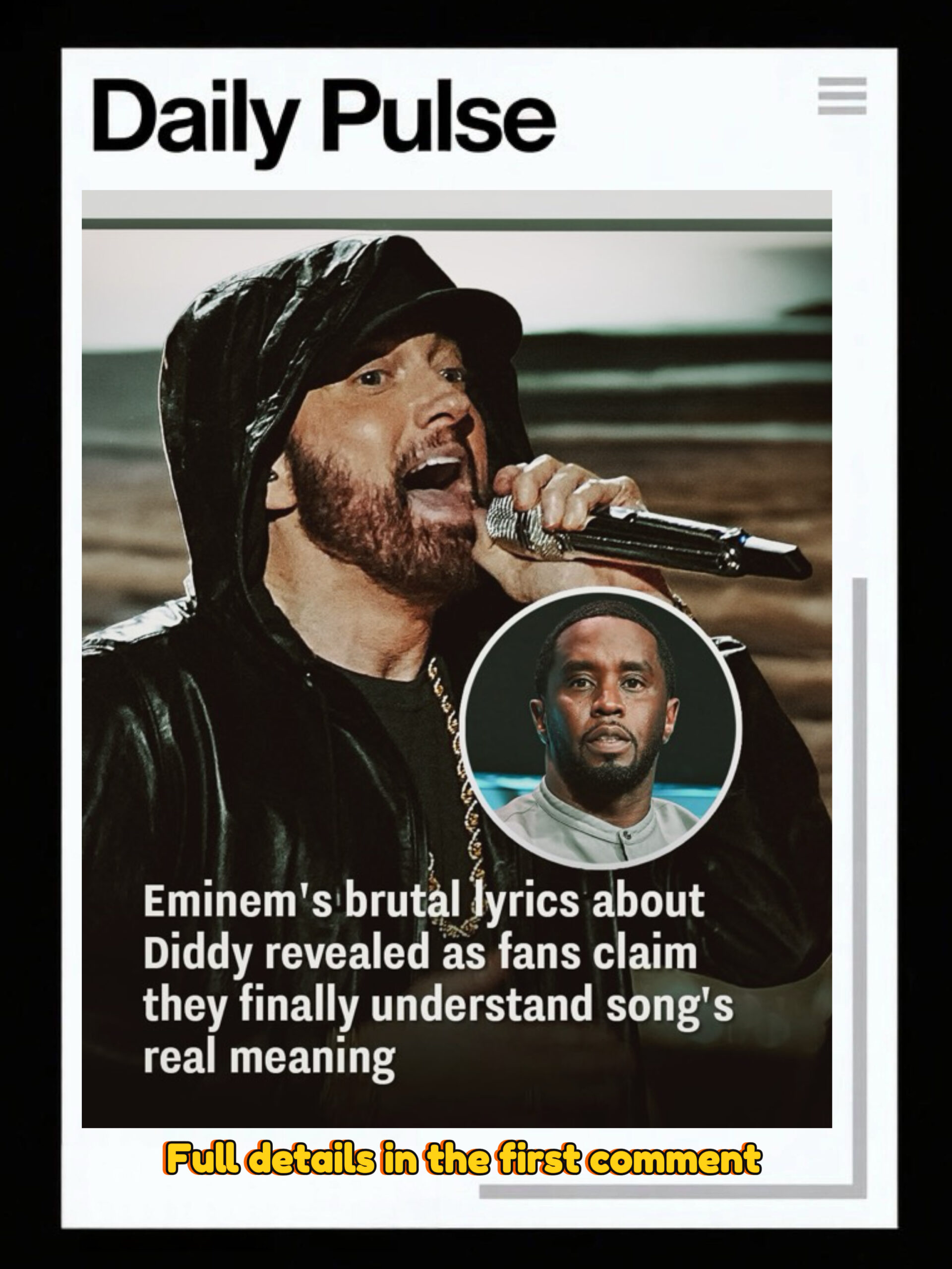 Eminem’s brutal lyrics about Diddy revealed as fans claim they finally understand song’s real meaning