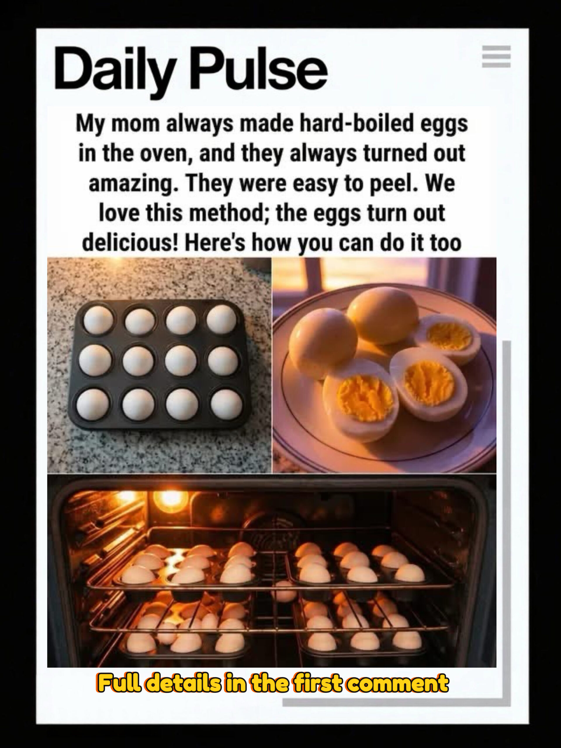 How to Make Hard-Boiled Eggs in the Oven Easily and Consistently