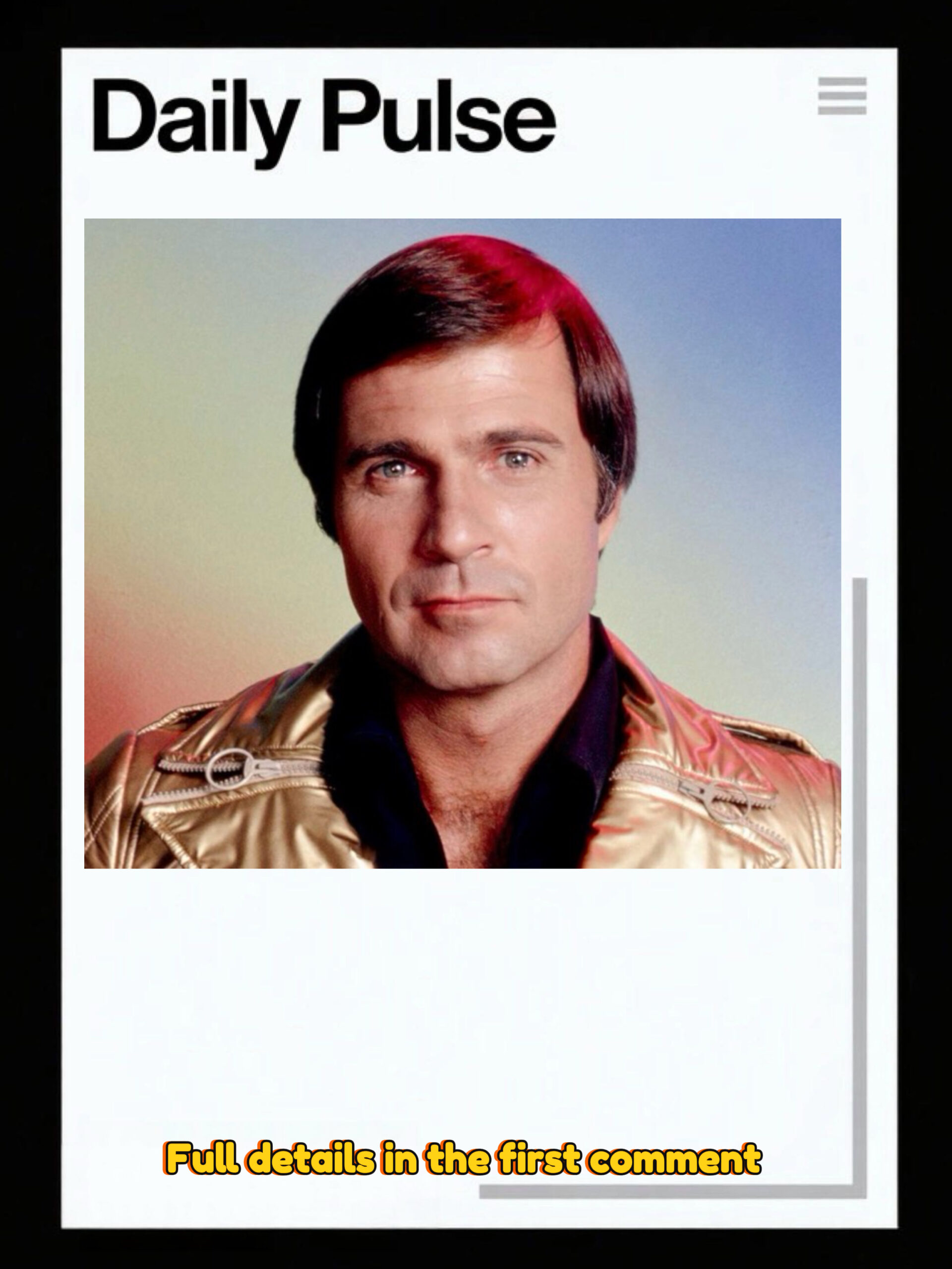 No longer on screen… America wakes up today to the sad news: a television legend has passed away